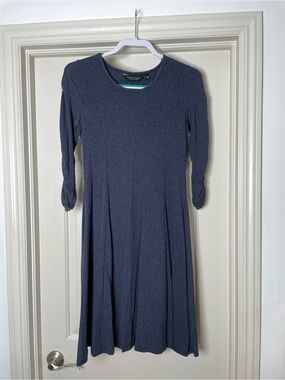 Dorthy Perkins Classic Navy Long-Sleeve Fit & Flare Dress